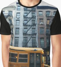 Architecture, New York, Manhattan, Brooklyn, New York City, architecture, street, building, tree, car,   Graphic T-Shirt