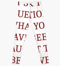 Question Beliefs Leggings