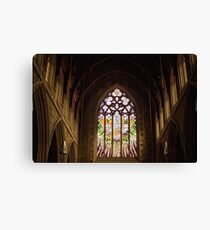 Stained Glass—St David's Cathedral Hobart Canvas Print