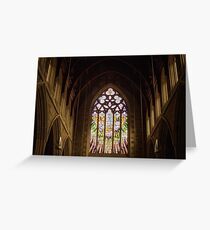 Stained Glass—St David's Cathedral Hobart Greeting Card
