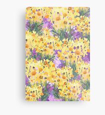 Yellow Daffodil Garden Metal Print