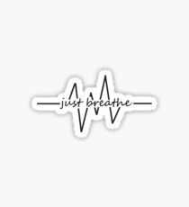 Just Breathe Heartbeat Sticker