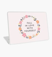 Fall In Love With Yourself (Pink) Laptop Skin