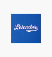 Leicester England - Vintage Sports Typography Art Board
