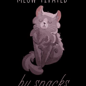 Artwork thumbnail, Meow-tivated by snacks - Lilac American Curl Kitten by FelineEmporium