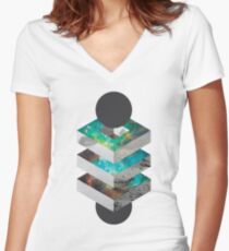 Nimbus Women's Fitted V-Neck T-Shirt