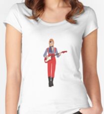 David Bowie Women's Fitted Scoop T-Shirt