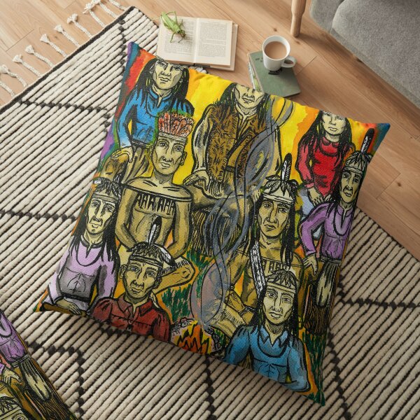 Peacemaker United Six Nations under the Great Law of Peace Floor Pillow