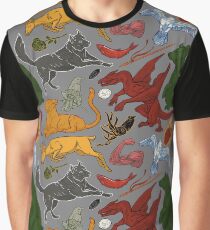 Ein Muster aus Eis und Feuer (Farbe) Grafik T-Shirt