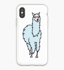 lama blue kawaii alpaca iPhone Case
