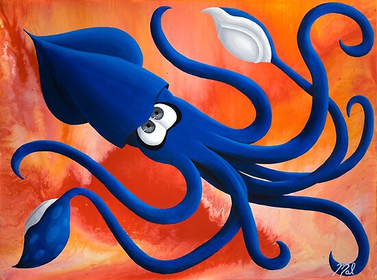 Squid Ink Posters By Malmakes Redbubble