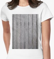 Texture, New York, Manhattan, Brooklyn, New York City, architecture, street, building, tree, car,   Women's Fitted T-Shirt