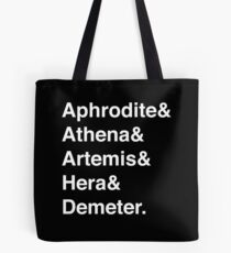 Bolsa de tela Diosas Helvetica (Blanco)