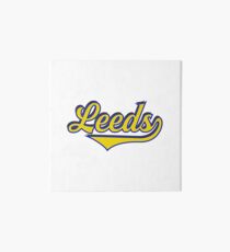 Leeds England - Vintage Sports Typography Art Board