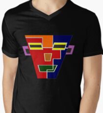 Top Seller 7 (Facemadics colorful contemporary abstract face) V-Neck T-Shirt