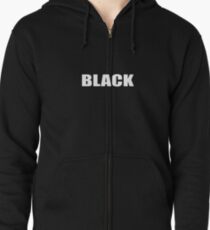 Black Zipped Hoodie