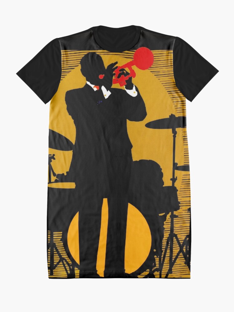 Alternate view of NEW ORLEANS;Vintage Mardi Gras Samba Orpheus Print Graphic T-Shirt Dress