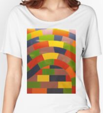 Colorfulness, New York, Manhattan, Brooklyn, New York City, architecture, street, building, tree, car,   Women's Relaxed Fit T-Shirt