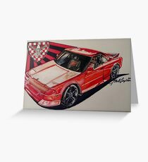 Red Mazda RX7 Greeting Card