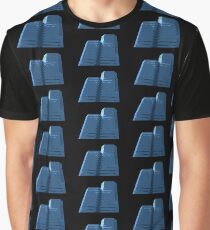 Blue Groovy Gray Repeat (Facemadics colorful abstract photography) Graphic T-Shirt