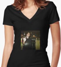 Timothée Chalamet Women's Fitted V-Neck T-Shirt