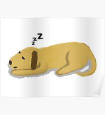 Sleepy Dog Poster