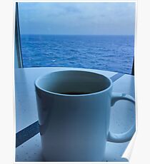 Coffee And The Ocean Poster