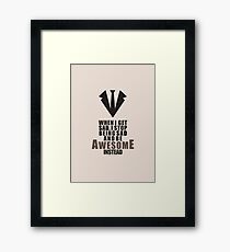 Barney Stinson Quote Framed Print