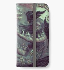Krähen, Kerzen iPhone Flip-Case/Hülle/Skin