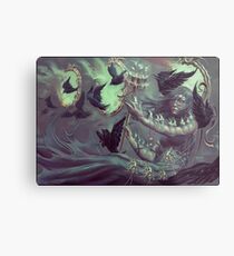 Crows, Candles Metal Print