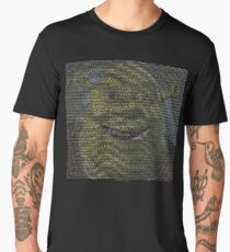 SHREK - Entire Script - With Shrek Face Men's Premium T-Shirt
