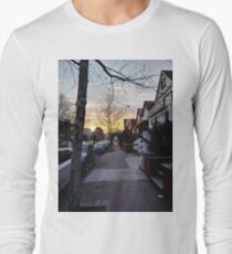 New York, Manhattan, Brooklyn, New York City, architecture, street, building, tree, car,   Long Sleeve T-Shirt