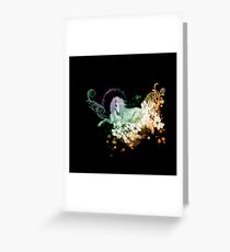 Wonderful unicorn with flowers Greeting Card