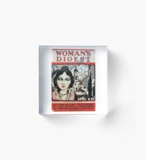 Vintage 1930s Womans Digest Magazine Acrylic Block