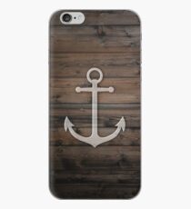 Anchor wood iPhone Case