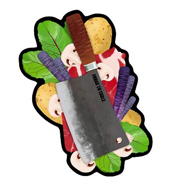 Forge To Table Gyuto Sticker for Sale by Tastebuddy