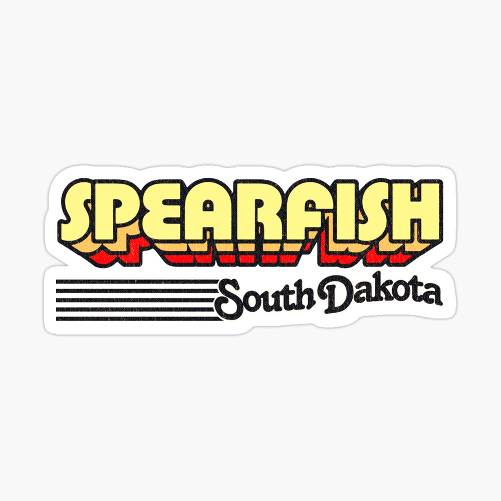 Spearfish, South Dakota | Retro Stripes Sticker