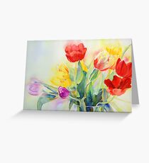 Tulip Rainbow #2 Greeting Card