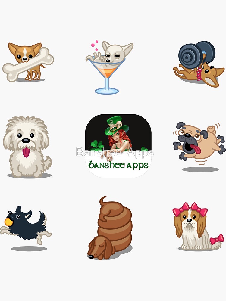 Funny Dog Sticker Pack Collection Part 4 by Banshee-Apps
