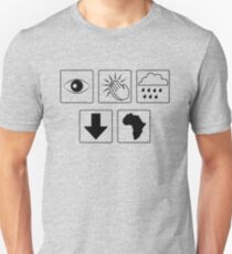 Segne die Regen (Down in Africa) in Schwarz Unisex T-Shirt