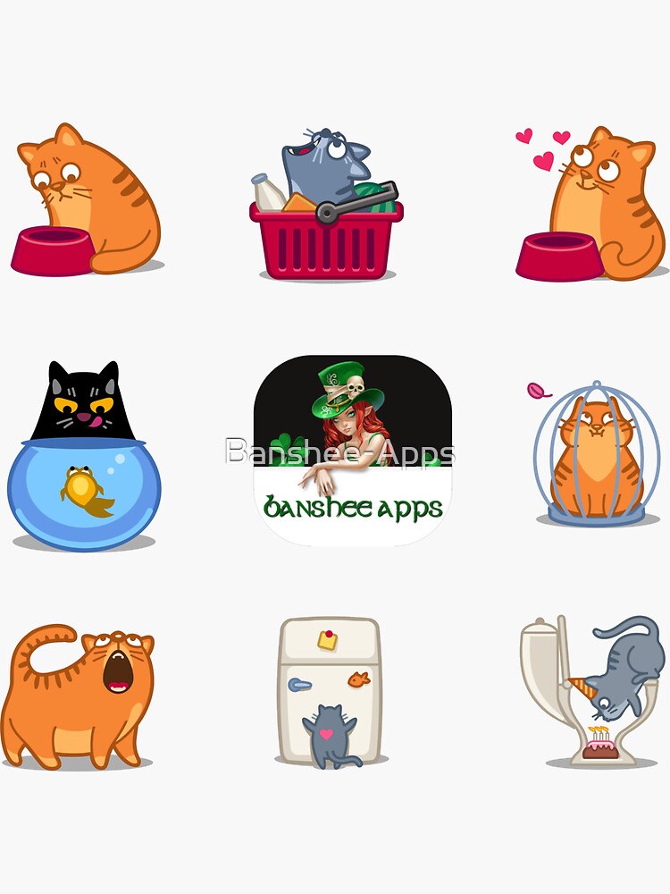 Funny Cat Sticker Pack 3 by Banshee-Apps