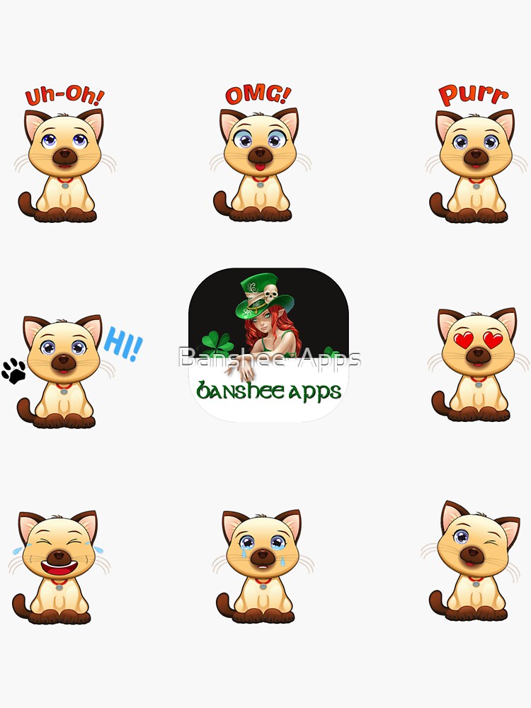 Funny Cat Sticker Pack 2 by Banshee-Apps