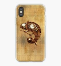 Steampunk Chamäleon Vintage-Stil iPhone-Hülle & Cover