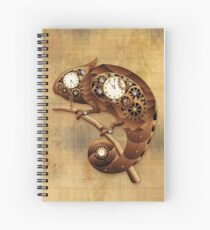 Steampunk Chamäleon Vintage-Stil Spiralblock