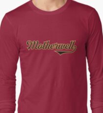 Motherwell City Scotland - Vintage Sports Typography Long Sleeve T-Shirt