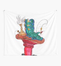 Caterpillar Chillin Wall Tapestry