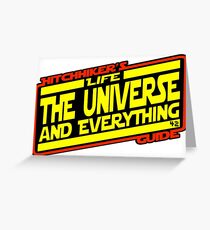 Hitchhiker's Guide Strikes Back Greeting Card