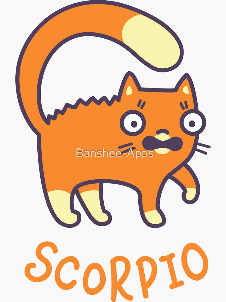 Funny Scorpio Cat Horoscope Tshirt - Astrology and Zodiac Gift Ideas! by Banshee-Apps
