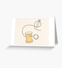 come here you little prick! Greeting Card