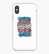 Crystallized Transgender Pride Flag iPhone Case